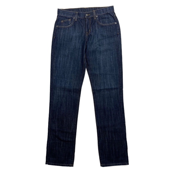 Carmar LF Women’s Size 24 Dark Blue Non-Stretch Denim Low Rise Baggy Jeans NWT - Picture 2 of 12